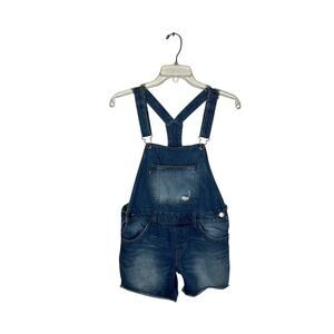 LEVI'S Girl's Denim Shortall Overalls Blue Size 16REG